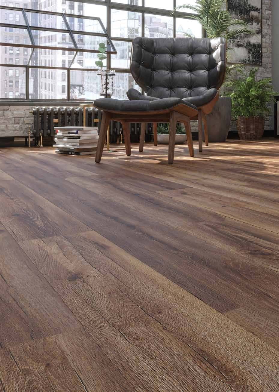 Parchet laminat Olympus Oak montat