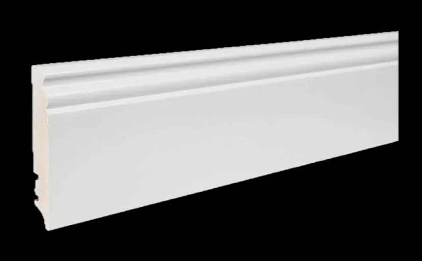 Plintă triplustratificat Barlinek albă P9H, 95 mm