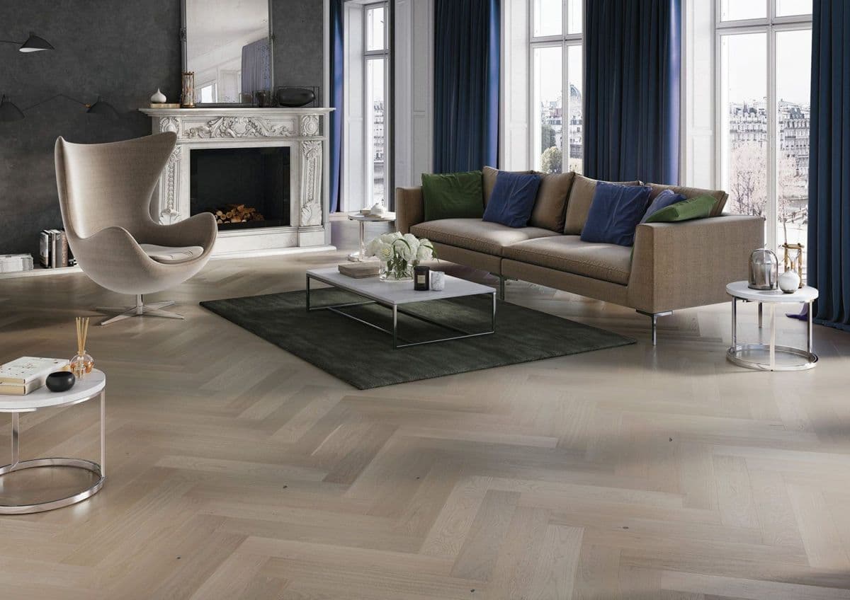 Parchet triplustratificat Barlinek Stejar Marzipan Muffin Herringbone 130