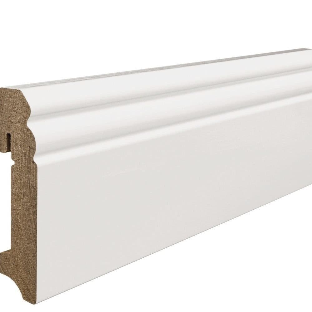 Plintă pentru triplustratificat Haro vopsită albă 407750, 90 mm