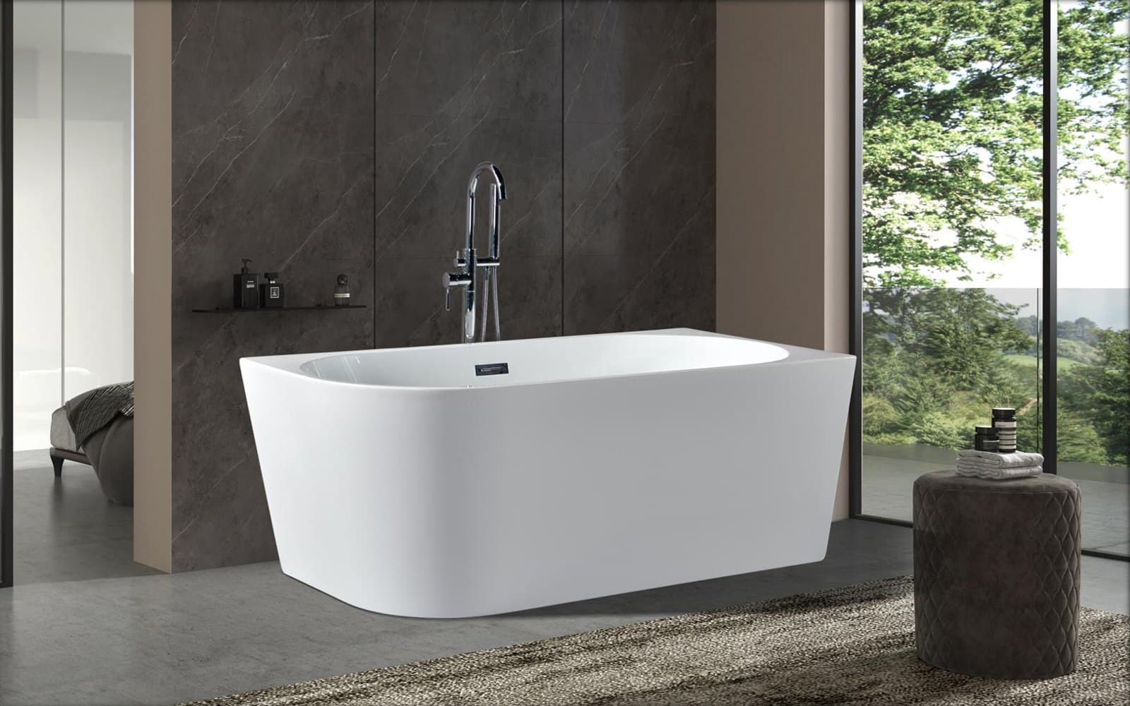 Cadă freestanding Angolo MB03D, de colț