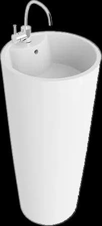 Lavoar freestanding Uvas, alb, 40×40×83,5 cm