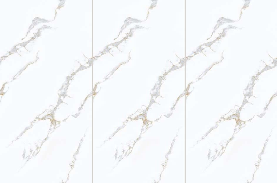 White Golden Veins - fețele modelului, alăturate