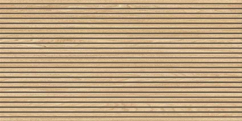 Wood Strip Beige Carving - o placă 60×120 cm