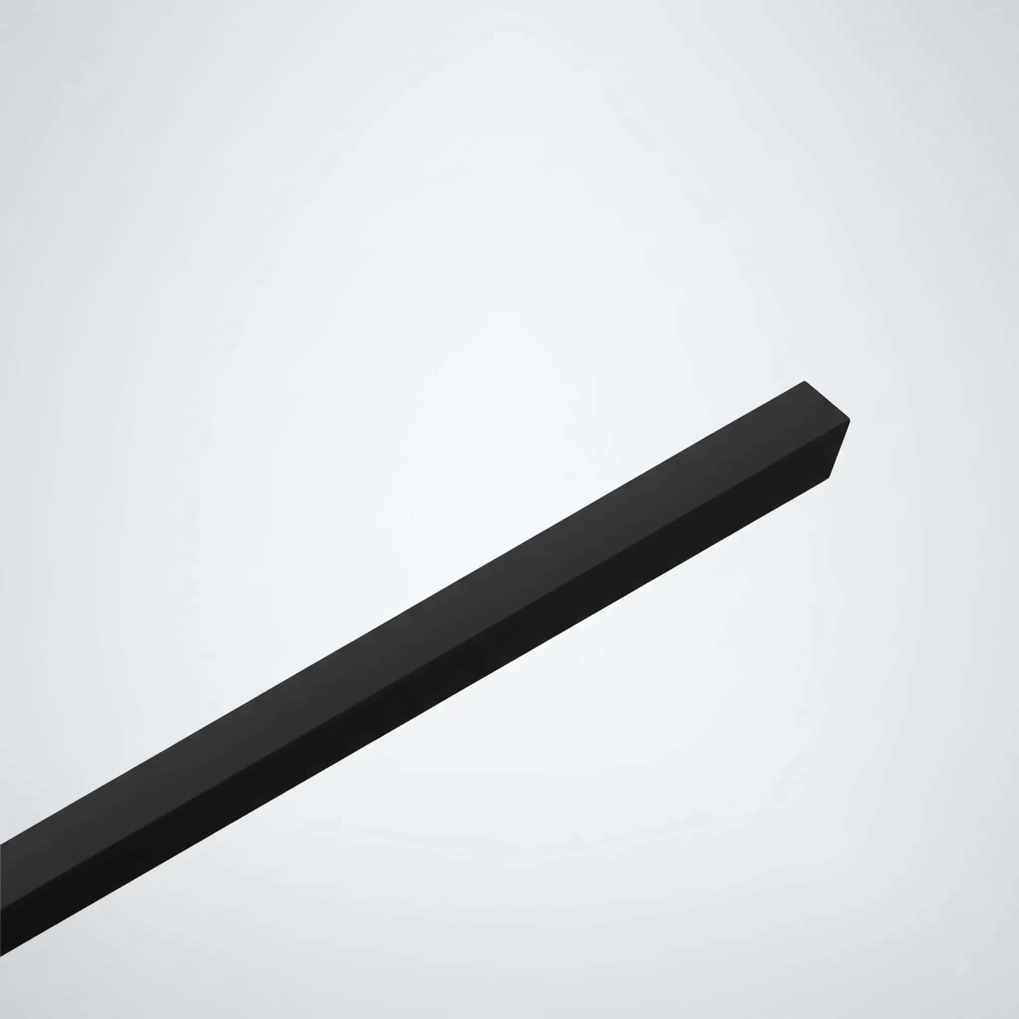 Riflaj Negru din Lemn, Linea Slim Single - pus pe perete, într-o cameră