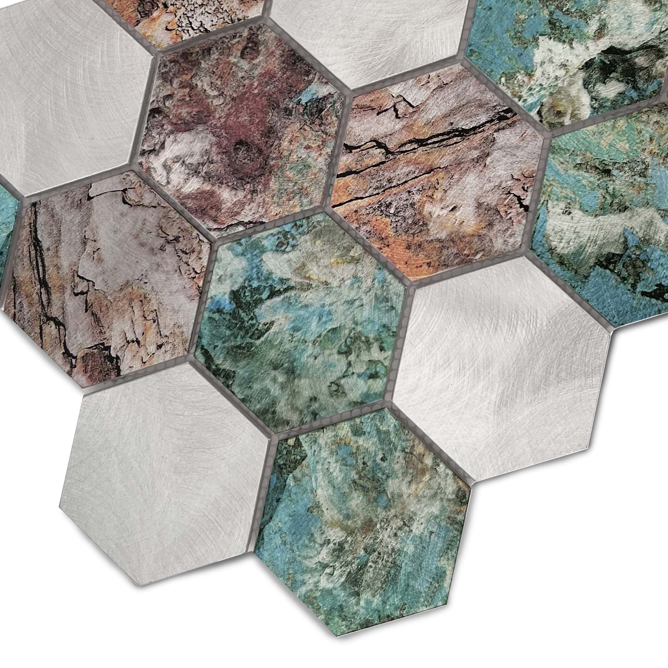 Allumi Hexagon Patina 73 - textură