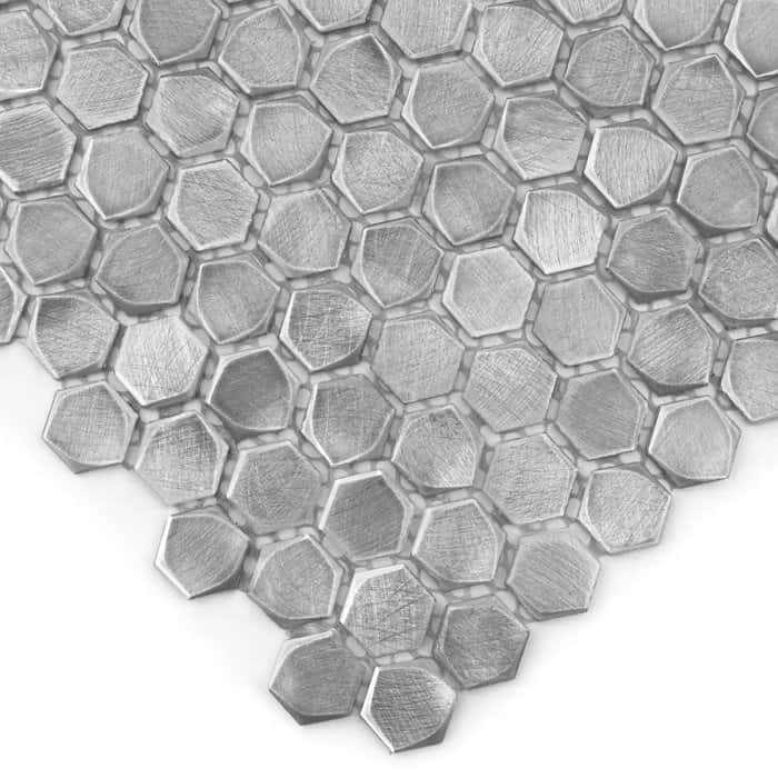Allumi Silver Hexagon 14 - textură
