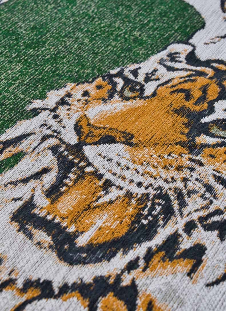9388 Tiger Green On Fire - textură