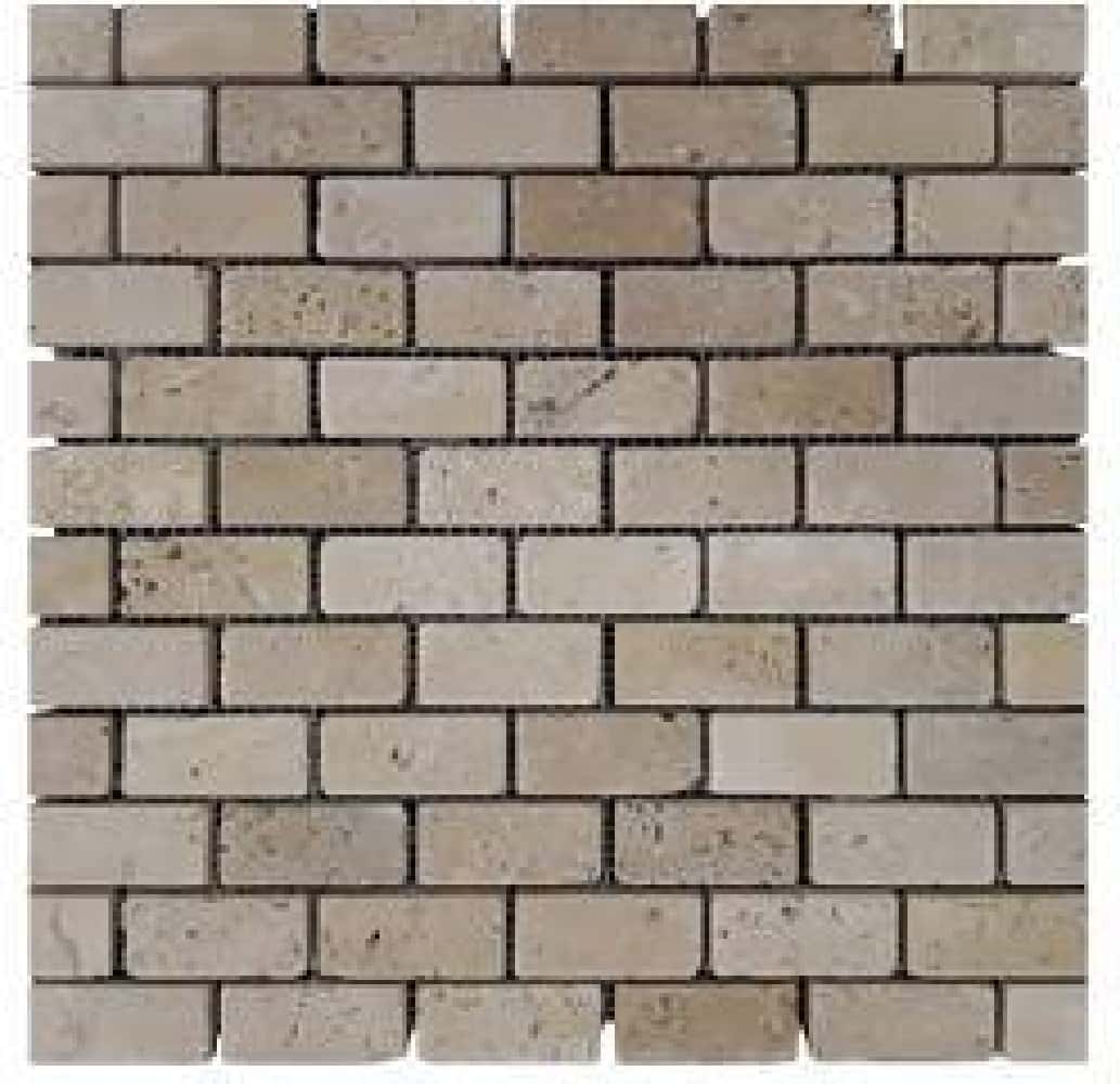 Mozaic Travertin Light 1 cm - textură