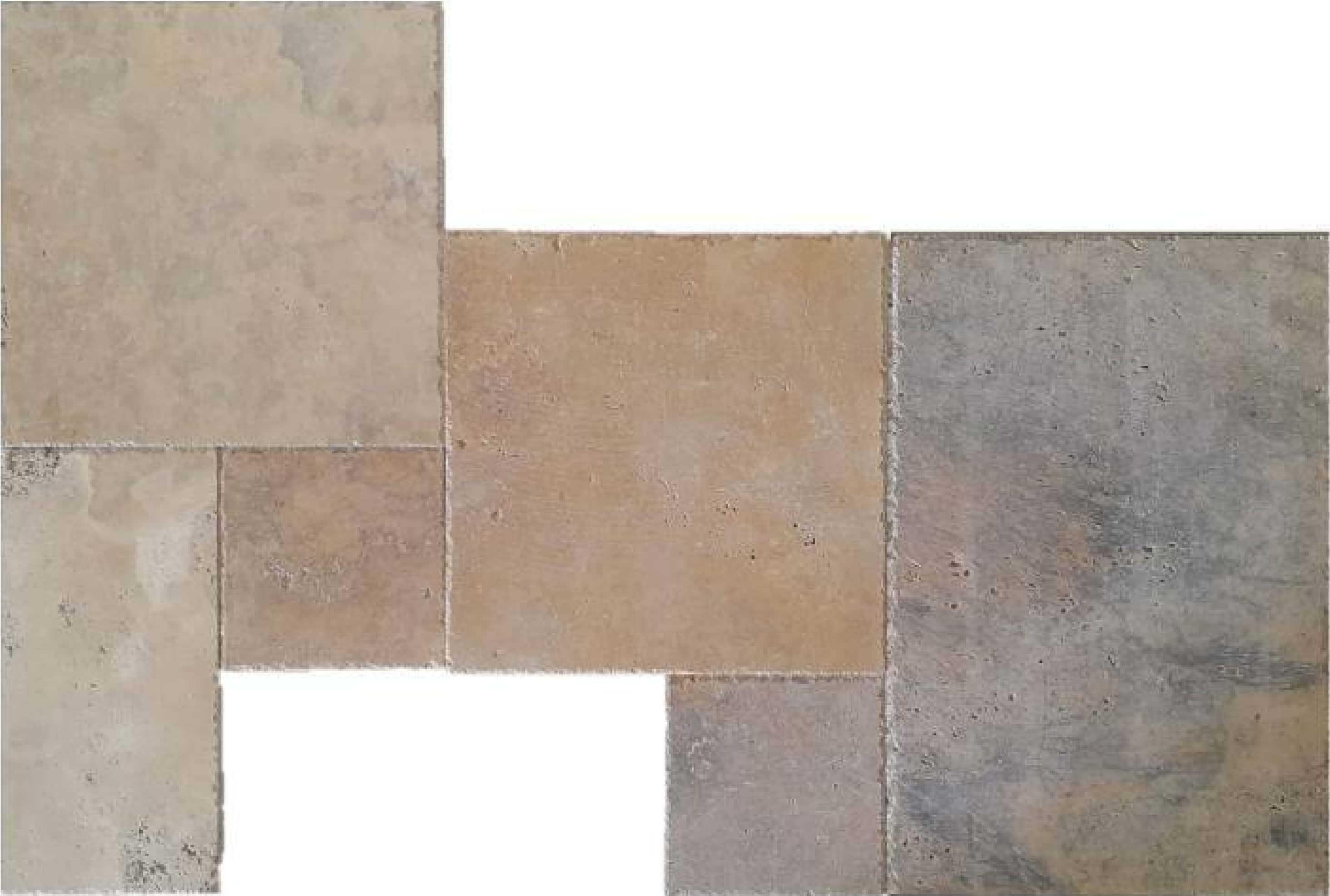 Travertin SS Chiseled Edge FP, set francez - textură